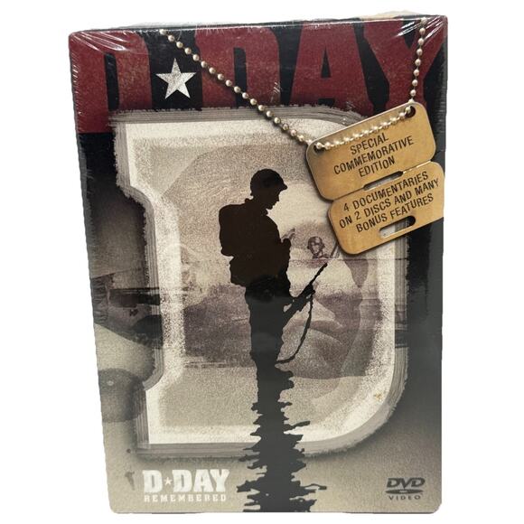 D-Day Remembered Documentary 2-DVD Set 2004 St. Clair Vision Academy Award New - Picture 2 of 8